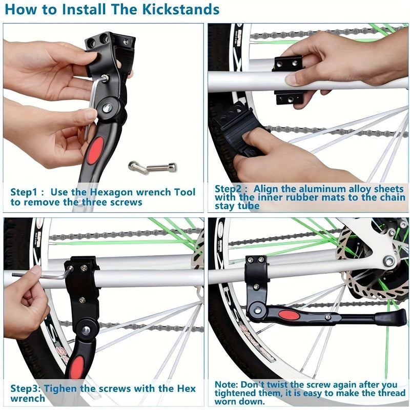 Adjustable Bicycle Stand – Sturdy Side Kickstand for Stable Parking