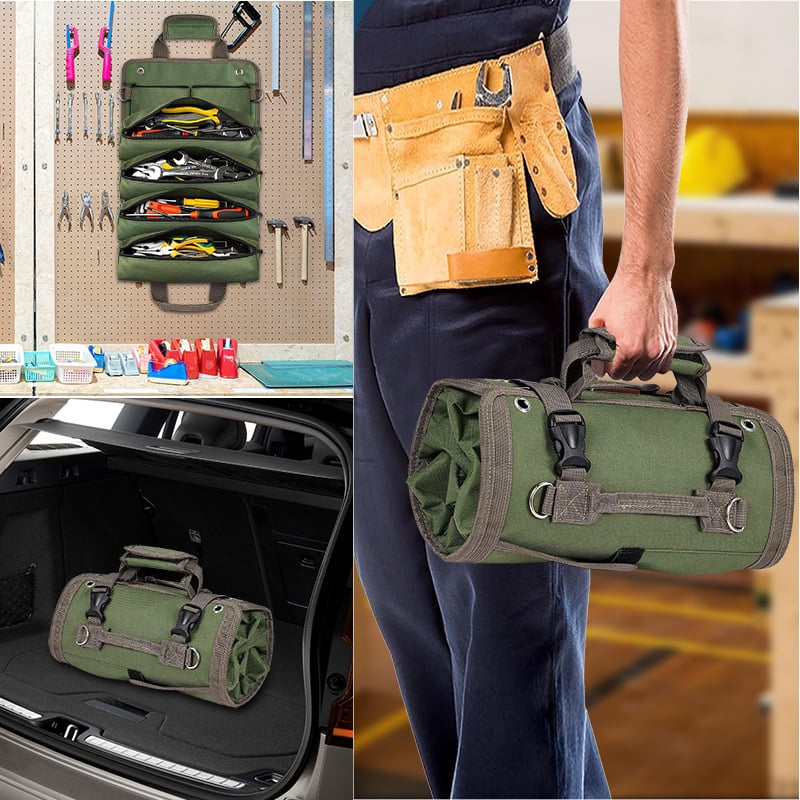 Foldable Multi-Compartment Tool Bag
