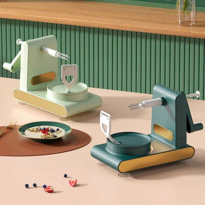 Manual Fruit and Vegetable Peeler Slicer with Rotary Handle