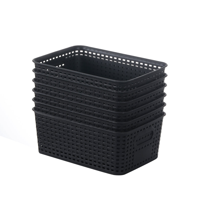 Plastic Woven Storage Baskets Set – Practical, Lightweight and Versatile in Use