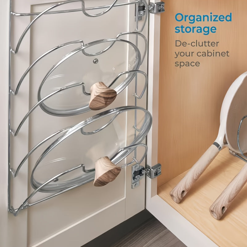 SteelOrganize Kitchen Lid Rack – Smart and Space-Saving Storage Solution