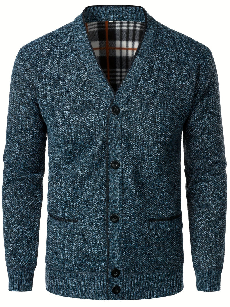 Men's Knitted Cardigan with Buttons – Warm and Comfortable for Autumn and Winter