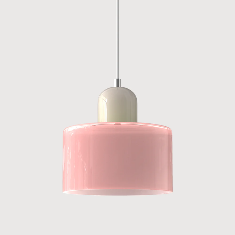 Retro Pendant Lamp with Glass Shade and Adjustable Cord for a Warm Atmosphere