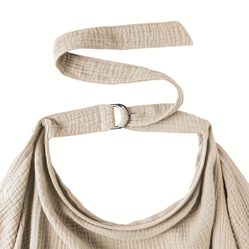 Breathable Nursing Blanket with Rigid Hoops - Multifunctional Mother Apron for Nursing and High Chair