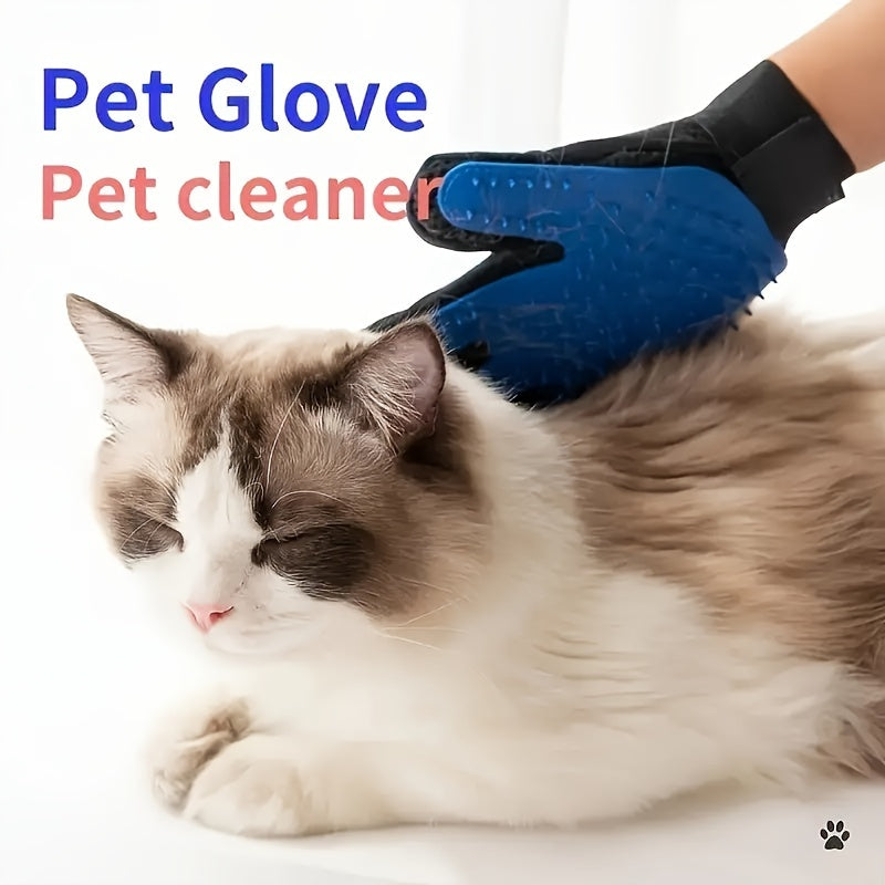 Grooming Glove for Dogs and Cats – Silicone De-shedding and Massaging