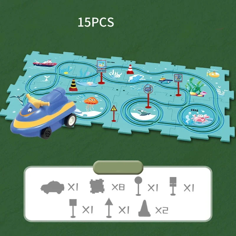 DIY Educational Electric Car Track Set