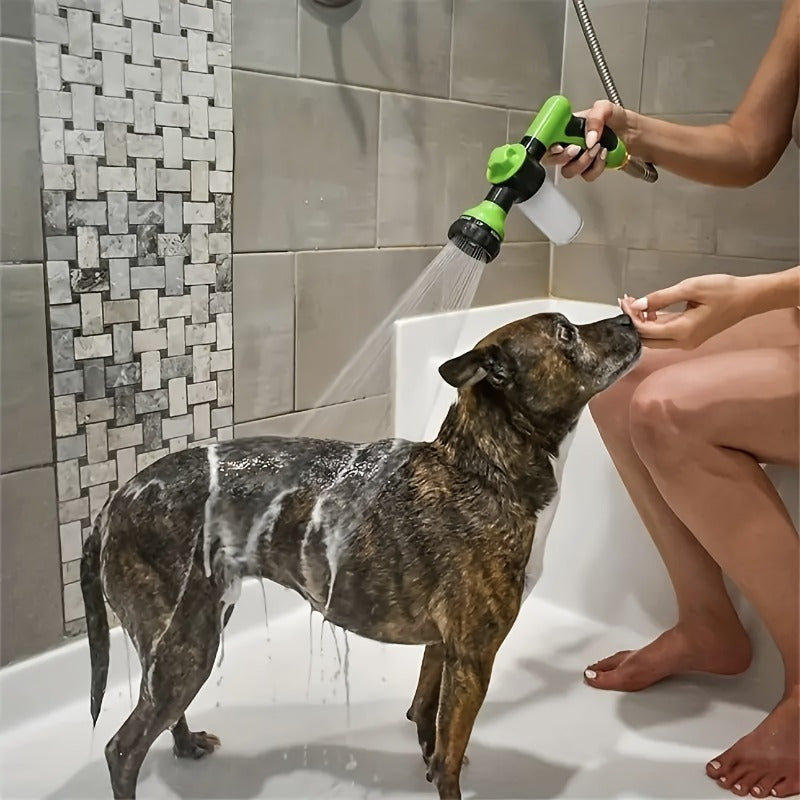 Dog Shower and Hose Attachment 8 in 1 - Washing, Spraying, Cleaning