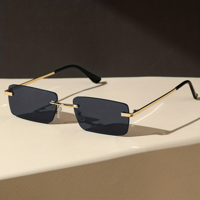 Stylish Frameless Sunglasses – Trendy and Comfortable for Men