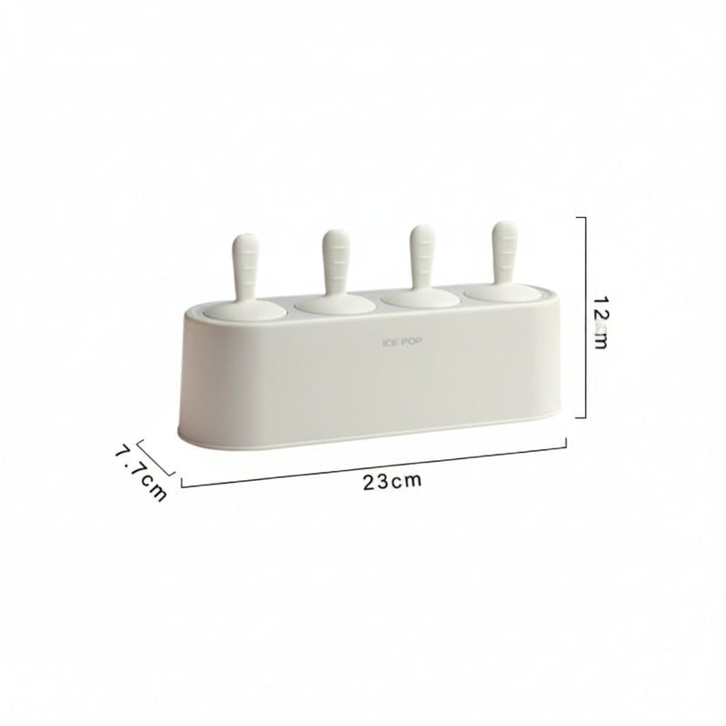 Silicone Ice Pop Mould with Four Reusable Sticks