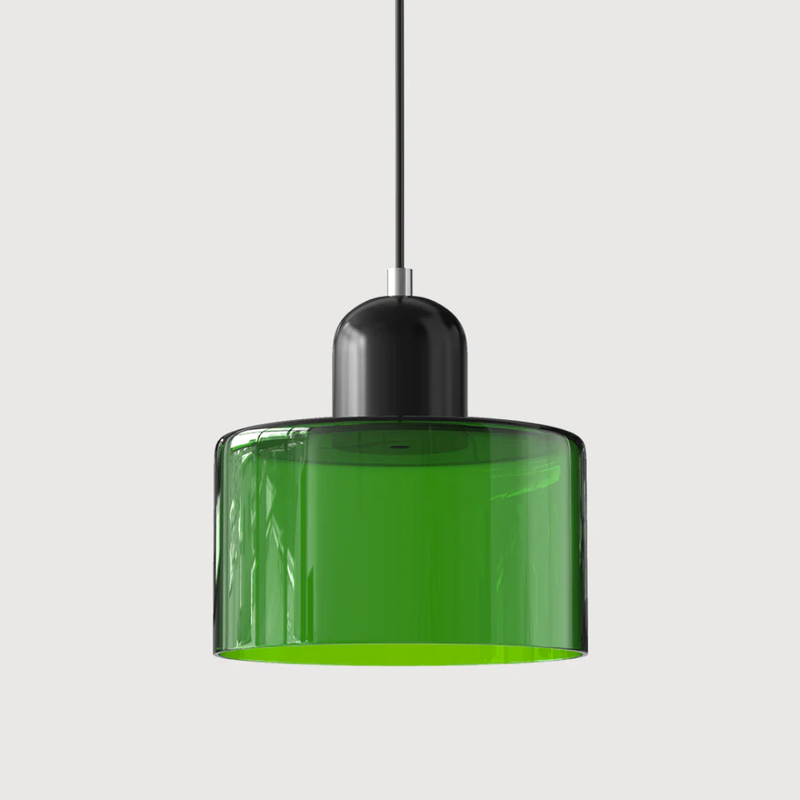 Retro Pendant Lamp with Glass Shade and Adjustable Cord for a Warm Atmosphere