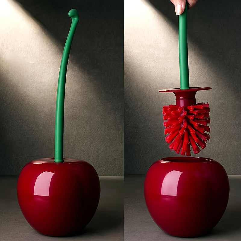 Cherry-Shaped Toilet Brush - For Stylish Bathroom Cleaning