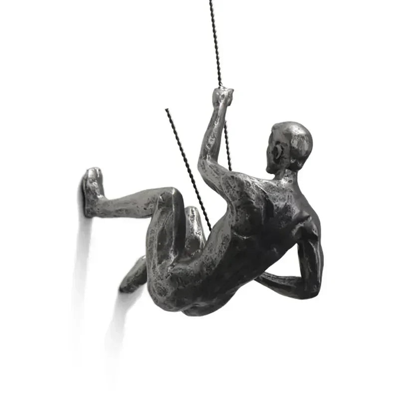 Decorative Climbing Figures Wall Sculpture Set for Modern Wall Decoration