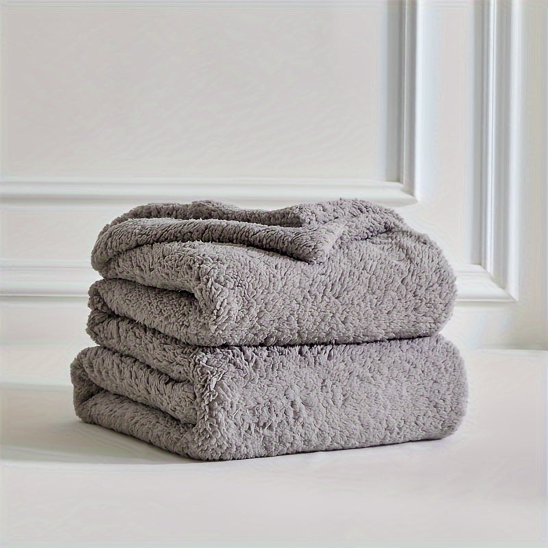 Ultra soft sherpa fleece blanket – Warm and comfortable for home