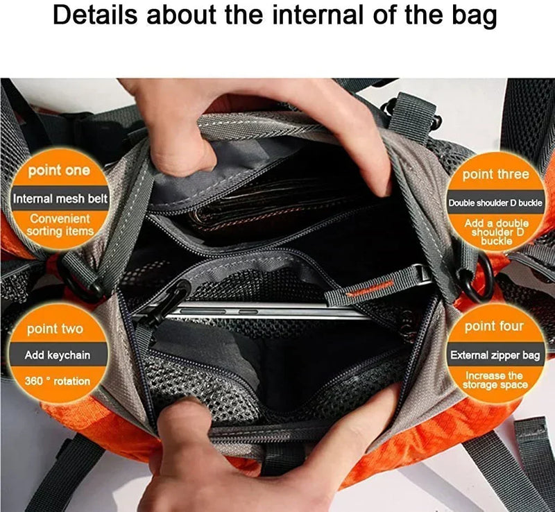 Water-Resistant Nylon Running Belt with Bottle Holders