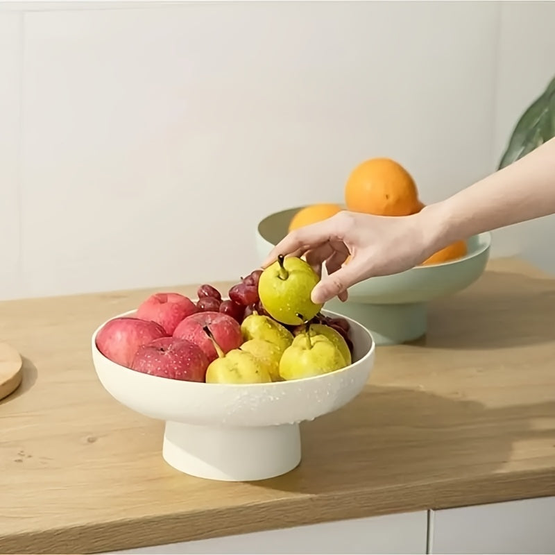 Modern Oval Fruit Bowl with Drainage – Minimalist and Functional Design