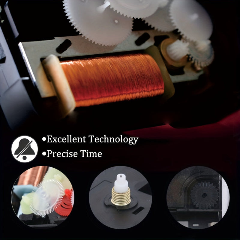 Vintage Analogue Alarm Clock with Night Light – Quiet and Clearly Readable