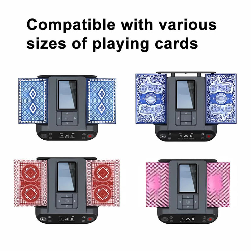 Automatic Card Shuffling Machine and Dealer for Fast and Efficient Play