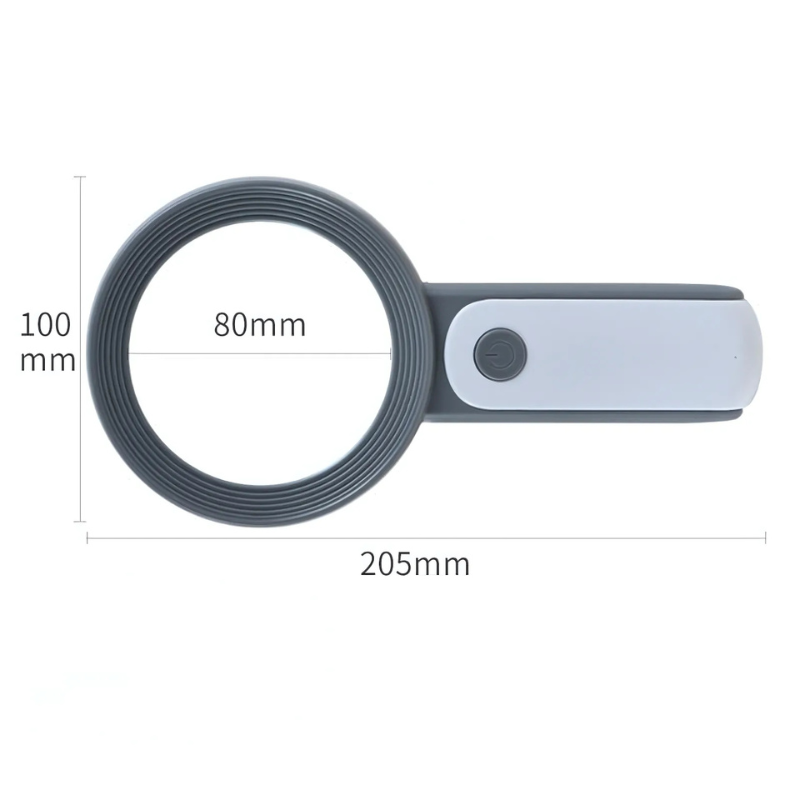 Magnifying Glass with LED Lighting and Adjustable Light Settings for Clear Reading
