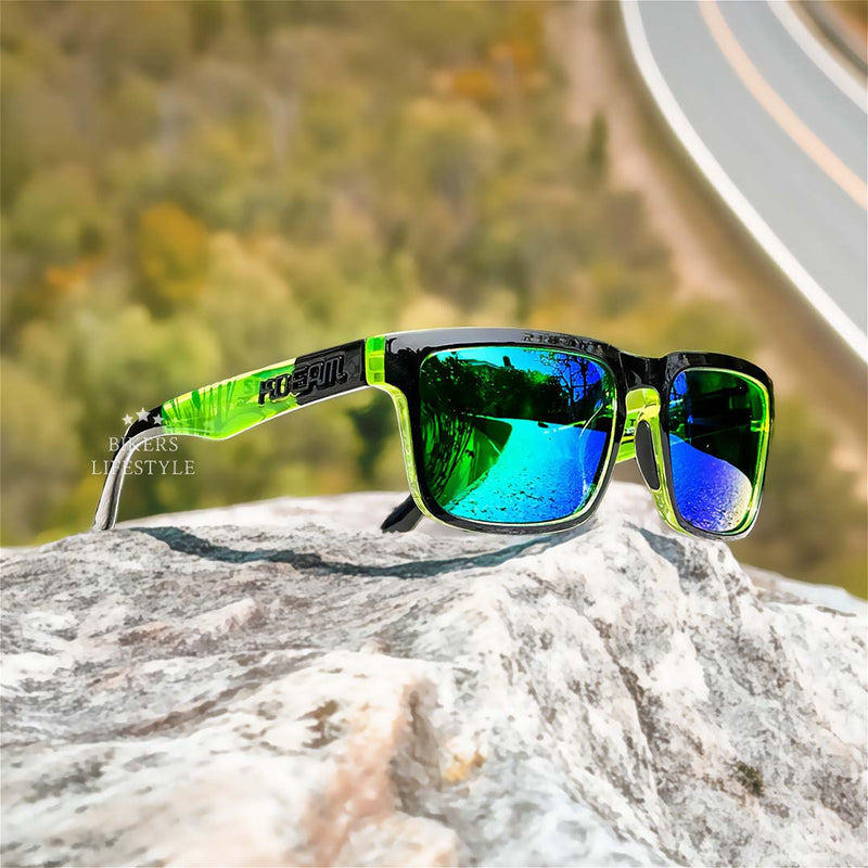 Polarised Square Sunglasses with UV400 Protection