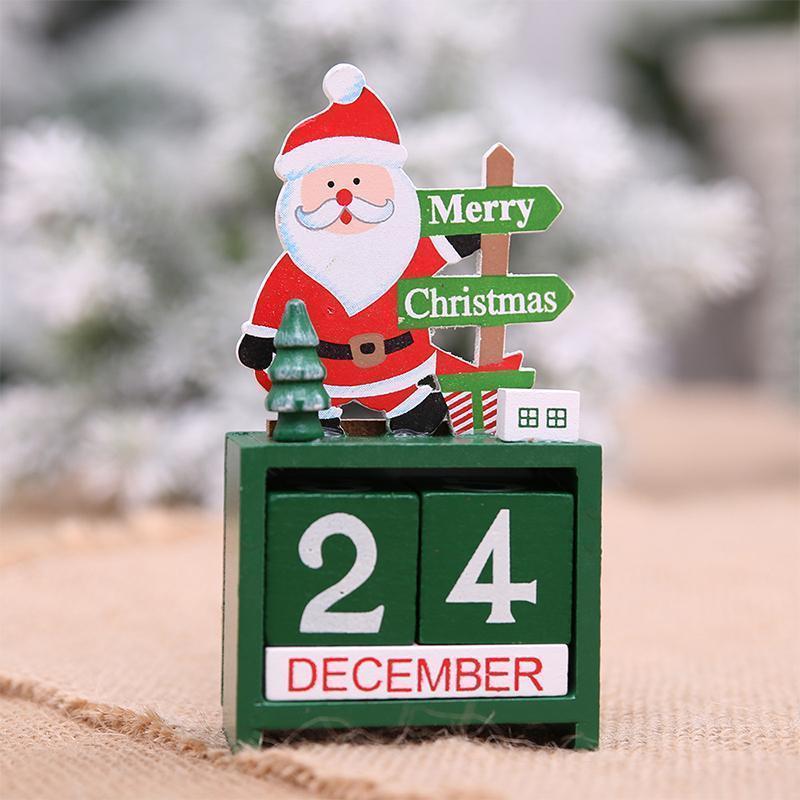 Wooden Christmas Countdown Calendar Decoration