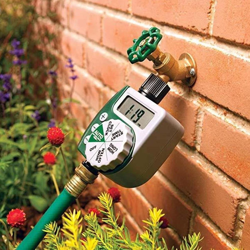 Digital Garden Watering Timer with Programmable Irrigation Control