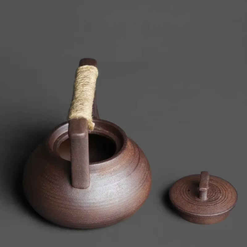Ceramic Teapot with Warmer for Relaxing Tea Moments at Home