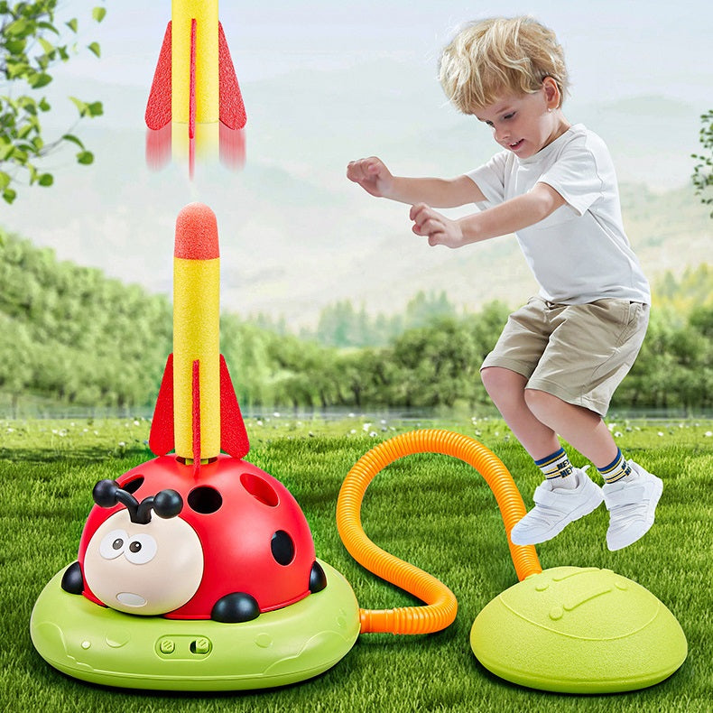 Active Play Set with Skipping Rope, Ring Toss and Stomp Rocket