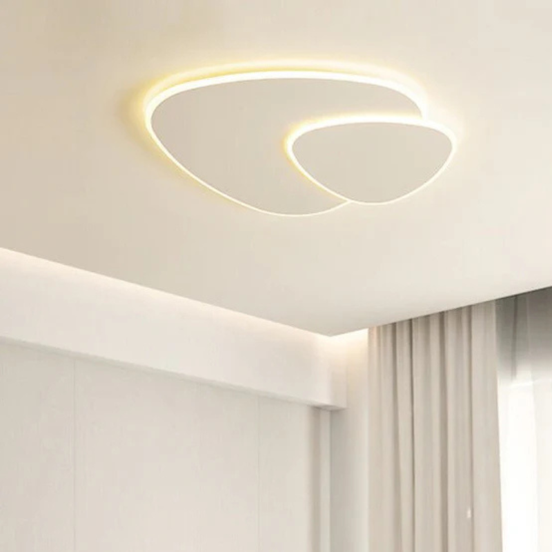 Minimalistic LED Ceiling Light with Organic Elliptical Shape for Modern Interiors