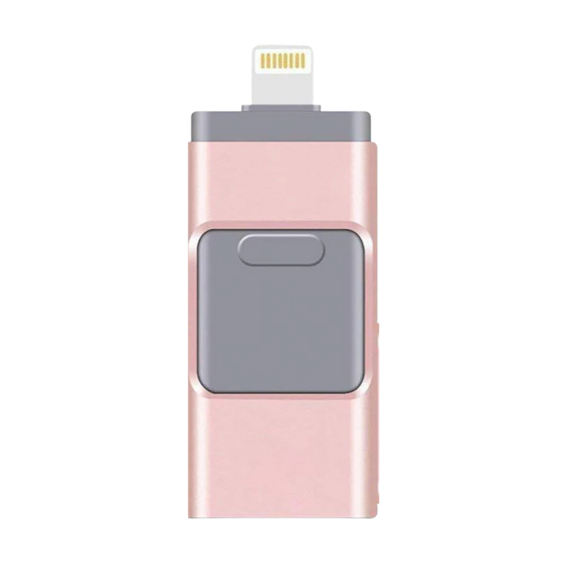 USB Flash Drive with Lightning, USB-C and Micro USB Connectors