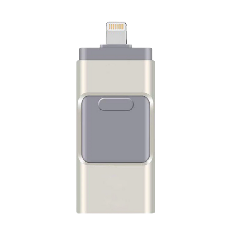 USB Flash Drive with Lightning, USB-C and Micro USB Connectors