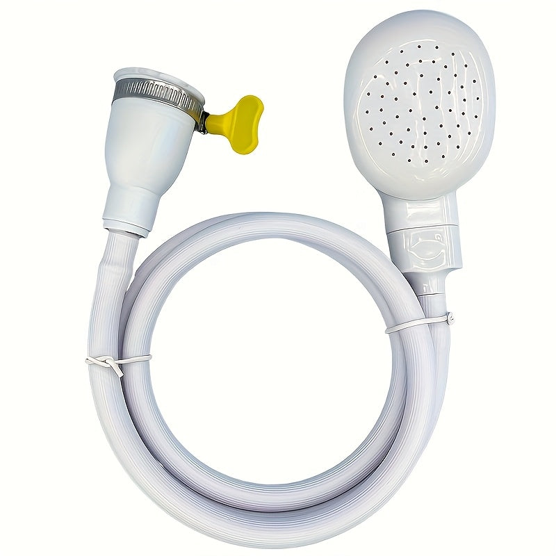 Handheld Shower with Hose and Brush Attachment – For Pets, Garden, and Kitchen