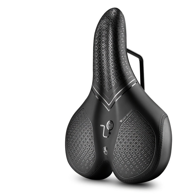 Inflatable Bicycle Saddle with Air Cushion for Comfort During Long Rides