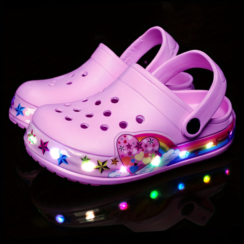 Glow-in-the-Dark Kids’ Clogs – Breathable and Anti-Slip Shoes