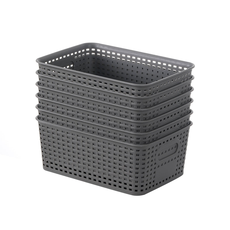 Plastic Woven Storage Baskets Set – Practical, Lightweight and Versatile in Use