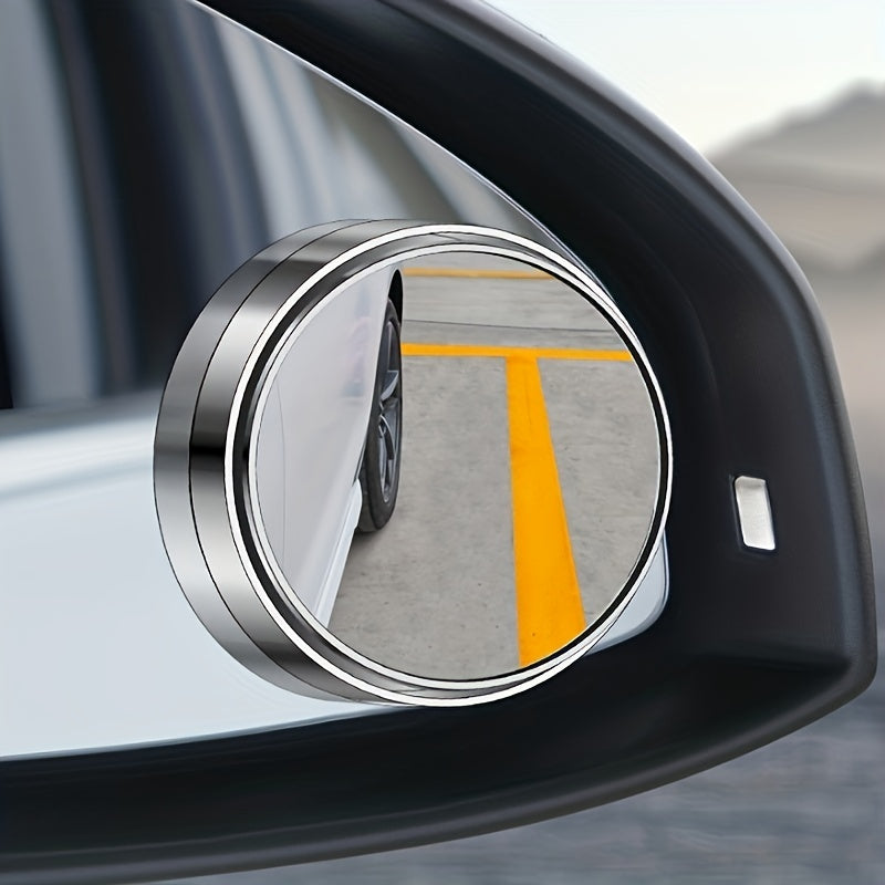 Auto Blind Spot Mirrors with Wide Angle Lens and 360° Adjustable Design