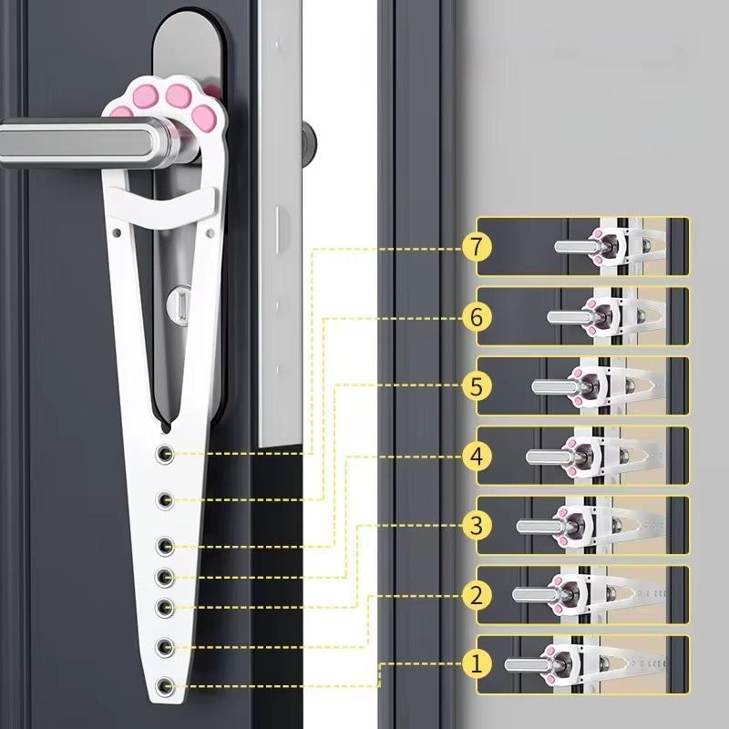Five Adjustable Pet Door Restraint Straps with Tool-Free Fitting