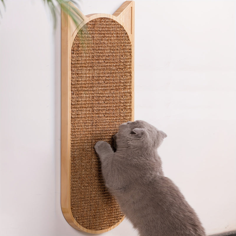 Wooden Wall Scratching Board for Cats – Natural, Playful and Space-Saving Design