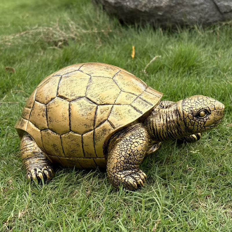 Decorative Turtle Garden Statue Made of Resin for Garden, Terrace or Outdoor Space