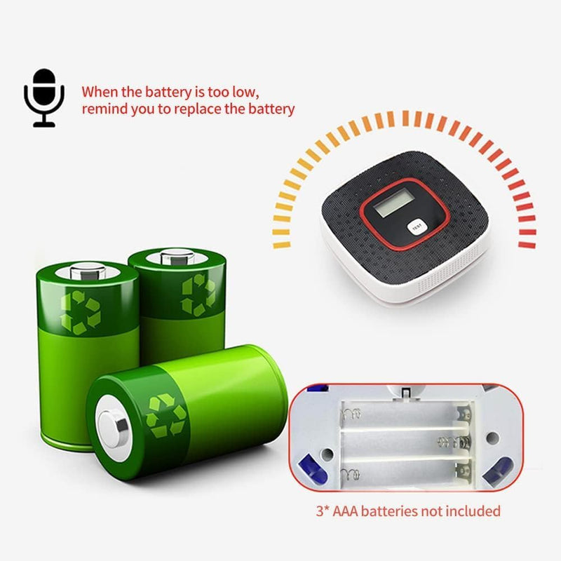 Elric Digital Carbon Monoxide Detector with LCD Display