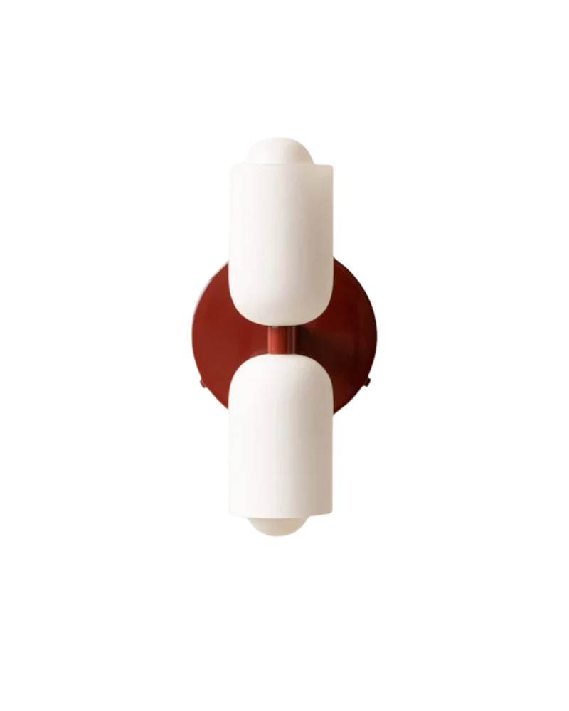 Double-Head Frosted Glass Wall Sconce with Soft Ambient Lighting