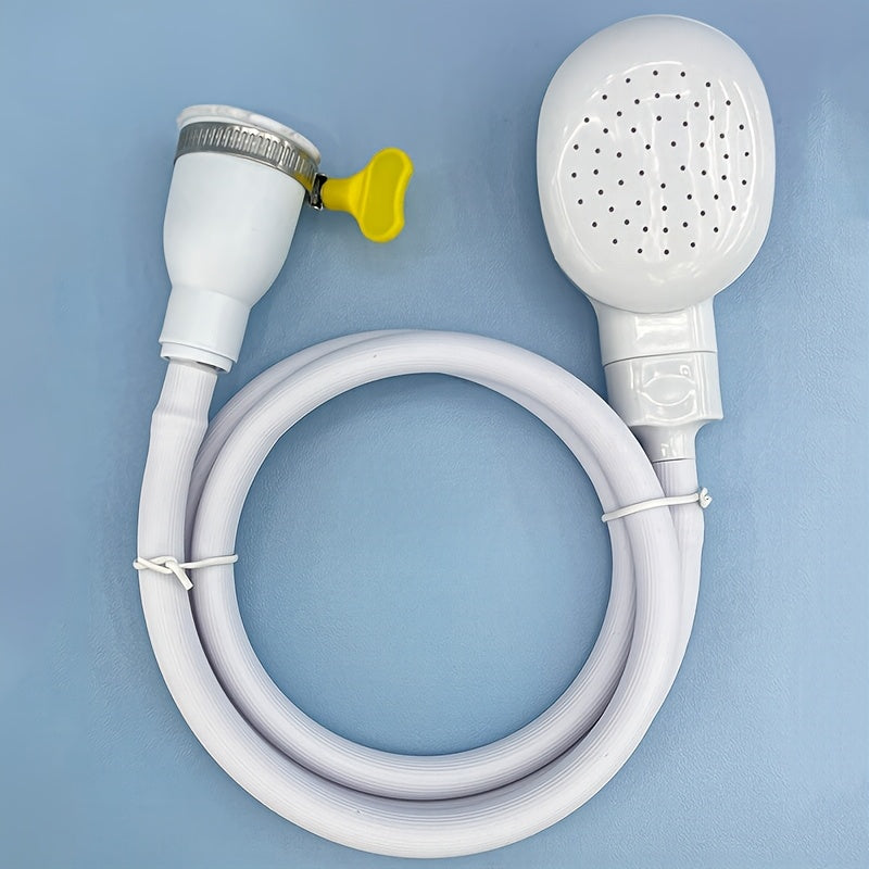 Handheld Shower with Hose and Brush Attachment – For Pets, Garden, and Kitchen