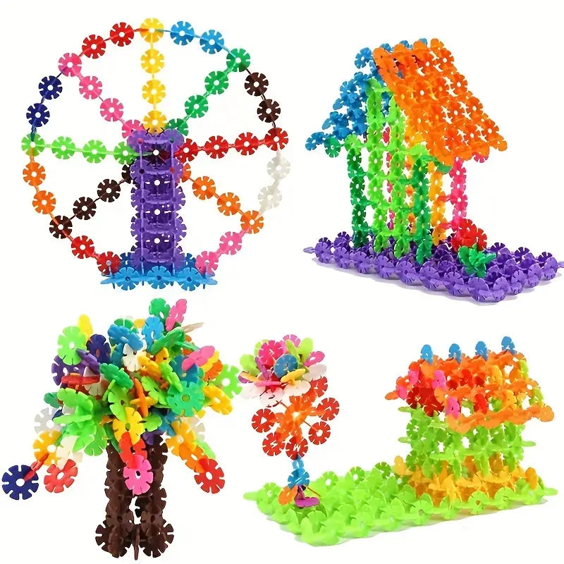 Colourful Interlocking Building Discs for Creative Play