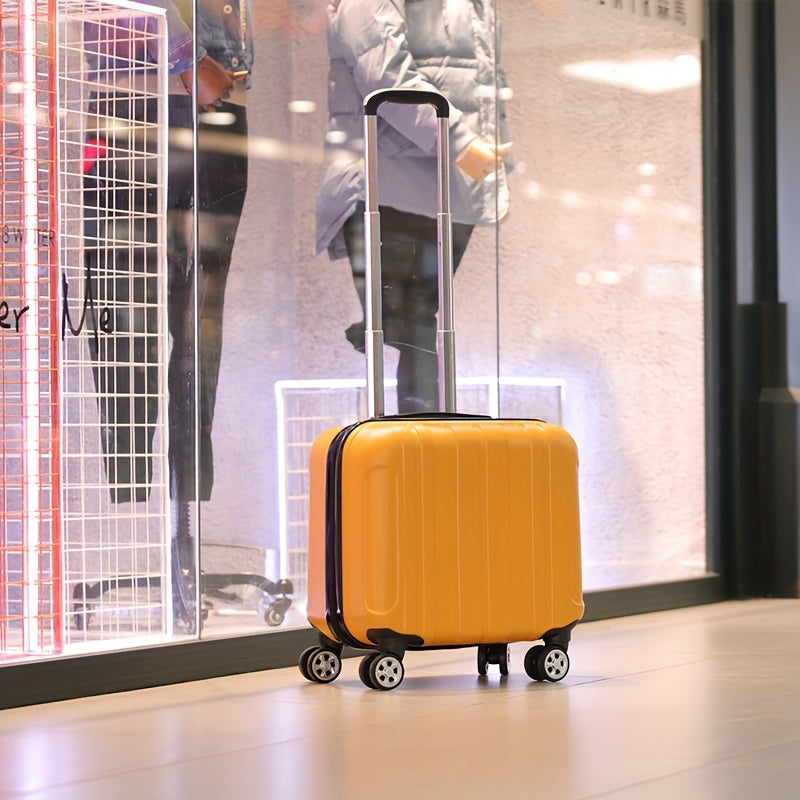 Stylish 18-Inch Suitcase – Airline Cabin Suitcase with Silent Spinner Wheels and Sturdy Construction