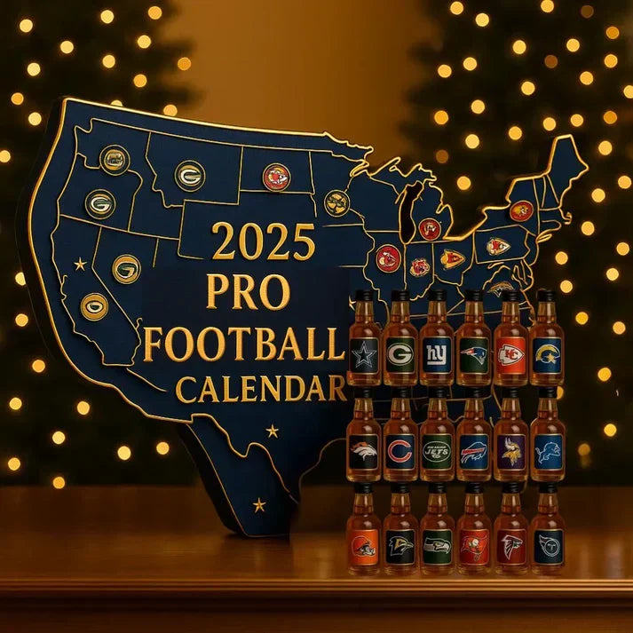 Advent Calendar with Beverage-Themed Acrylic Decorative Ornaments
