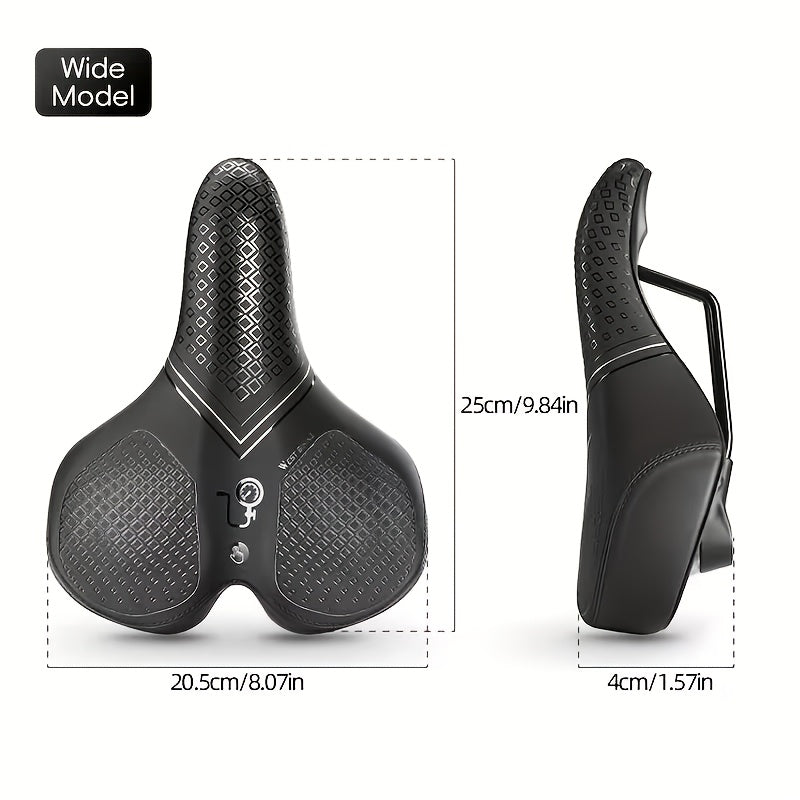 Inflatable Bicycle Saddle with Air Cushion for Comfort During Long Rides