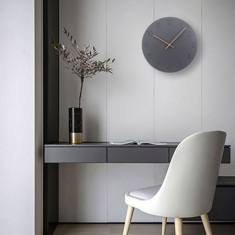 Minimalist Silent Wall Clock with MDF Frame for Modern Interiors