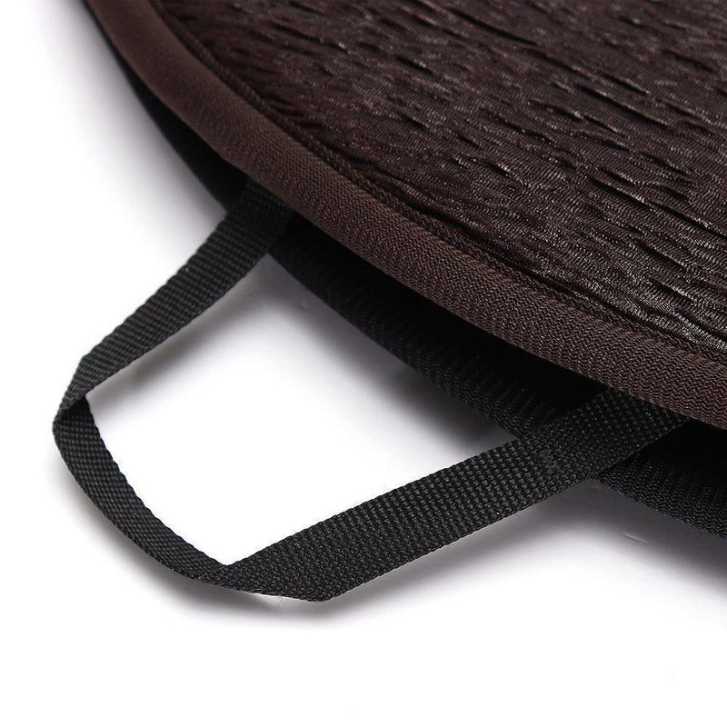 Swivel Seat Cushion with Memory Foam and Non-Slip Base