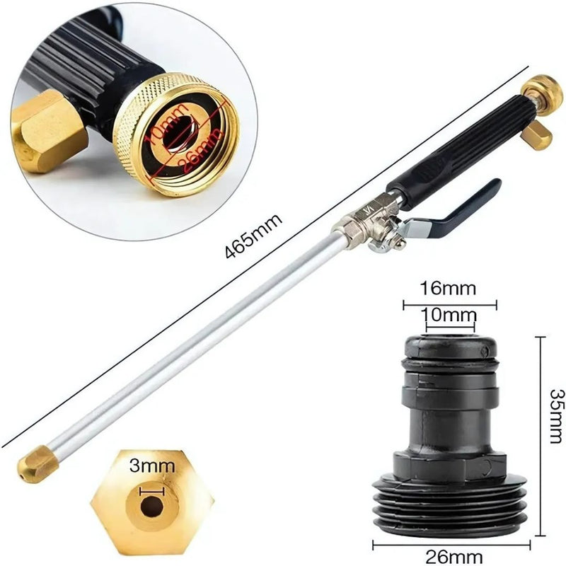 Powerful High-Pressure Spray Gun for Garden Hose for Thorough Outdoor Cleaning