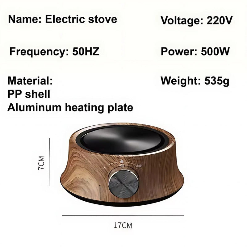 Mini Electric Hot Plate with Temperature Control for Compact Use