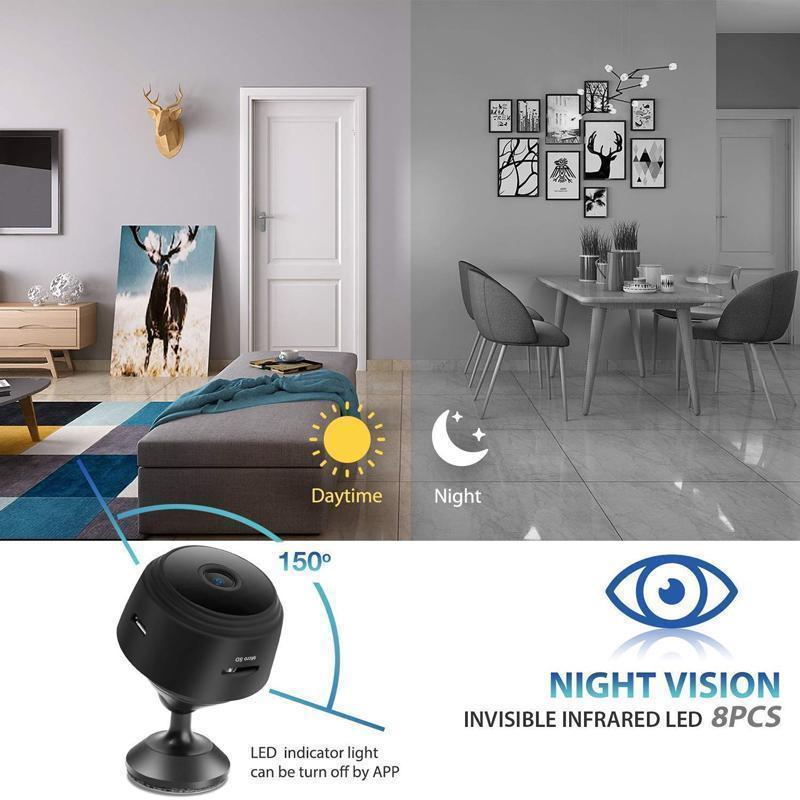 Magnetic Wi-Fi Mini Camera with Night Vision and App Control
